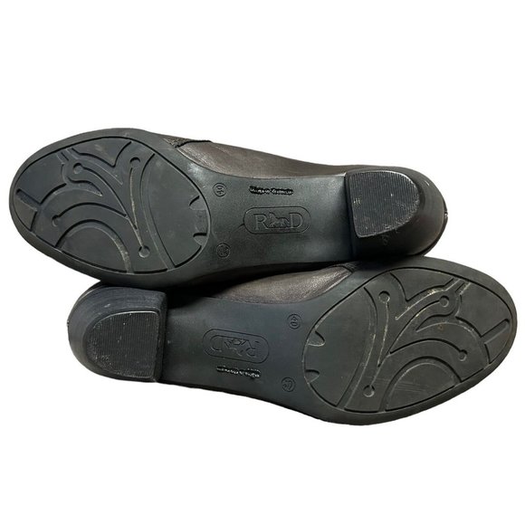 Remonte Dorndorf Brown Leather Side Zip Bootie Boot Shoes Womens 40 US 9-9.5 - Picture 14 of 16